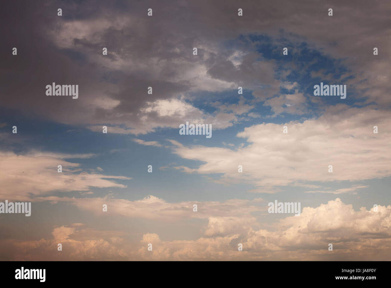 Sunset sky with beautiful clouds. Natural background Stock Photo - Alamy