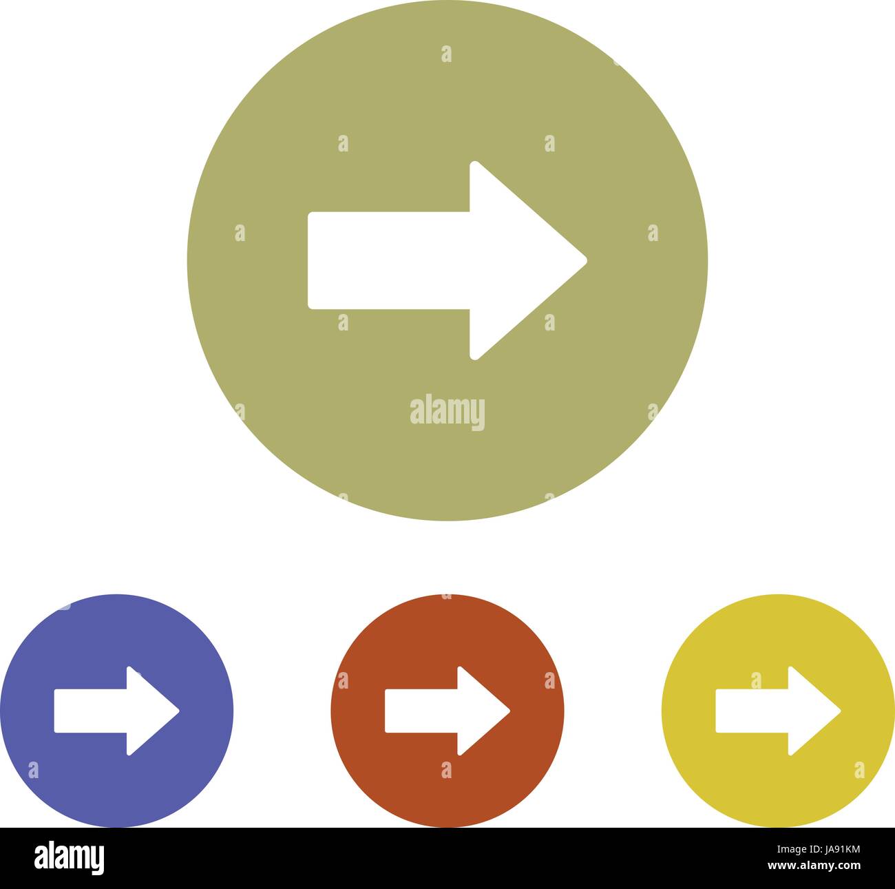 Vector arrow set in vector on white background Stock Vector Image & Art ...
