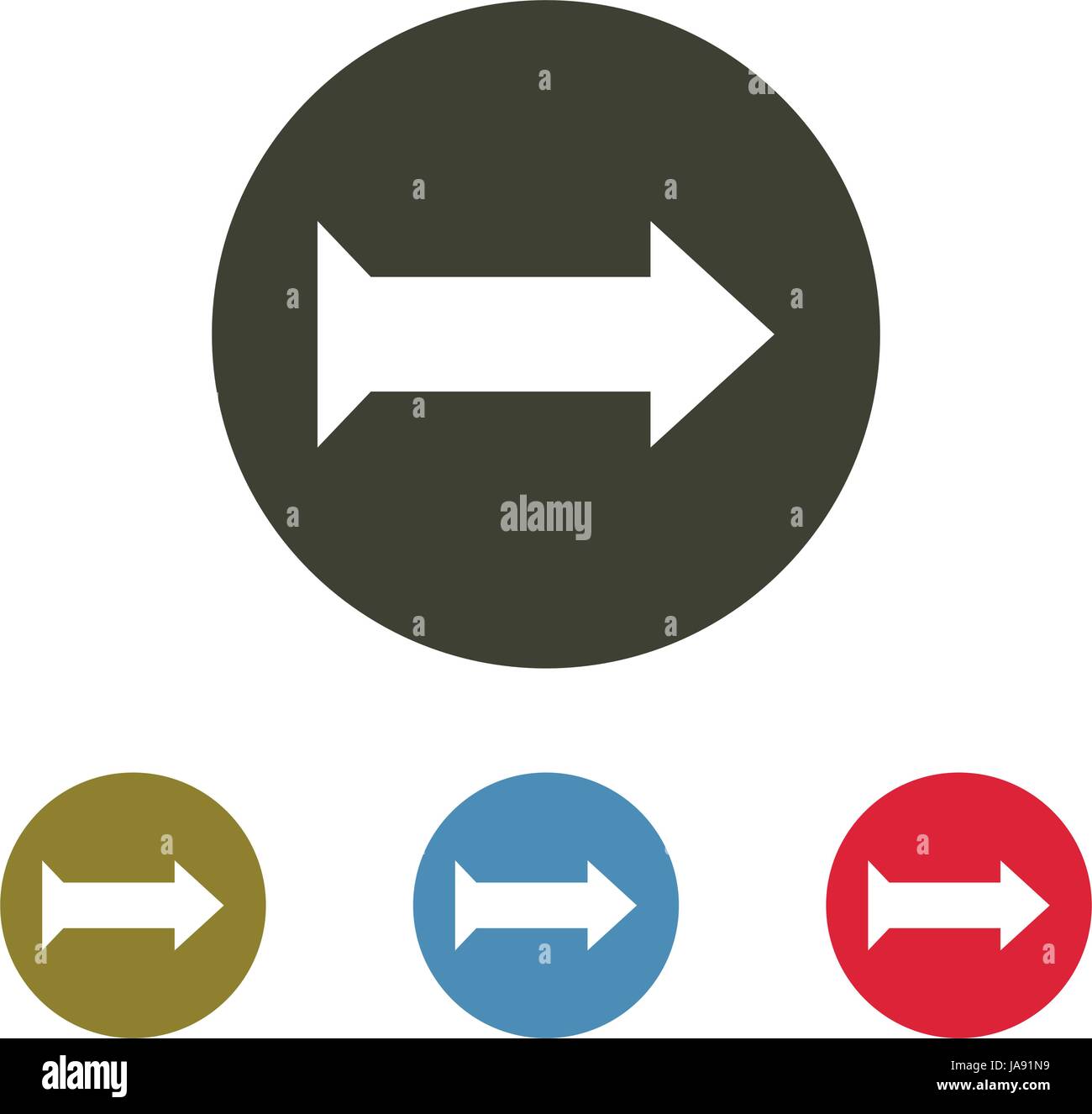 Vector arrow set in vector on white background Stock Vector Image & Art ...