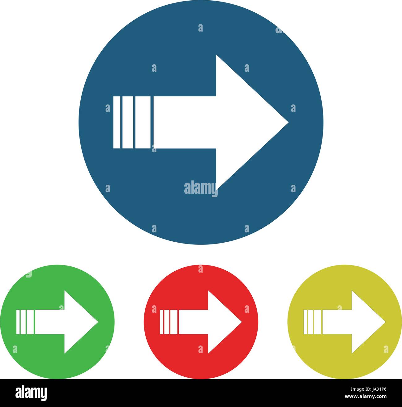 Vector arrow set in vector on white background Stock Vector Image & Art ...