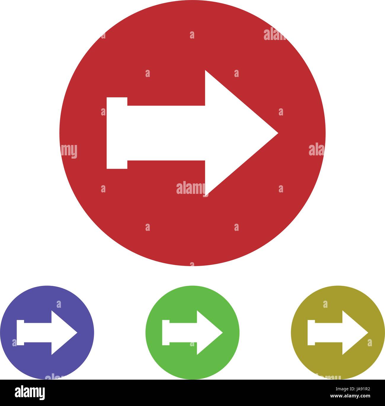 Vector arrow set in vector on white background Stock Vector Image & Art ...