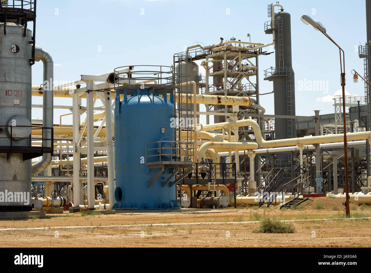 station, blue, tower, environment, enviroment, industry, industrial, energy, Stock Photo