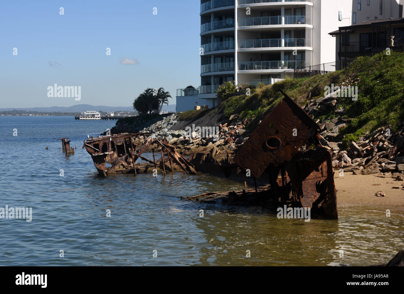 Woody Point Redcliffe Australia Wreck Of The Former - 