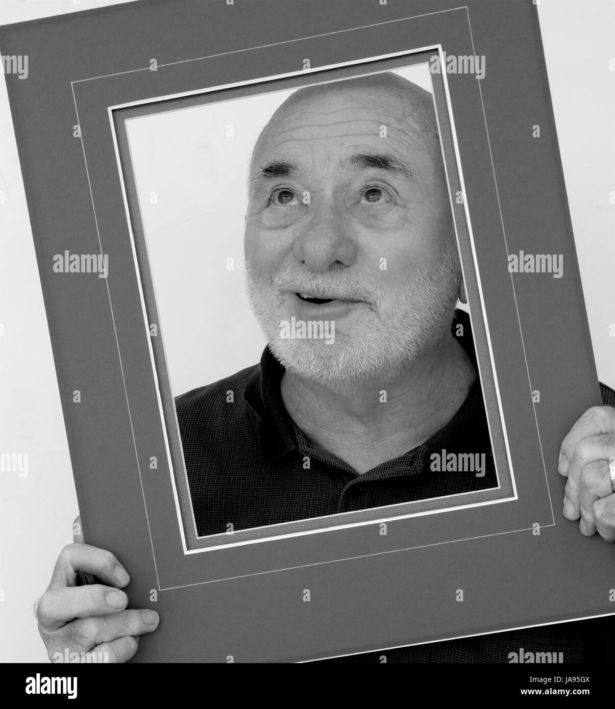 Man picture frame Black and White Stock Photos & Images Alamy