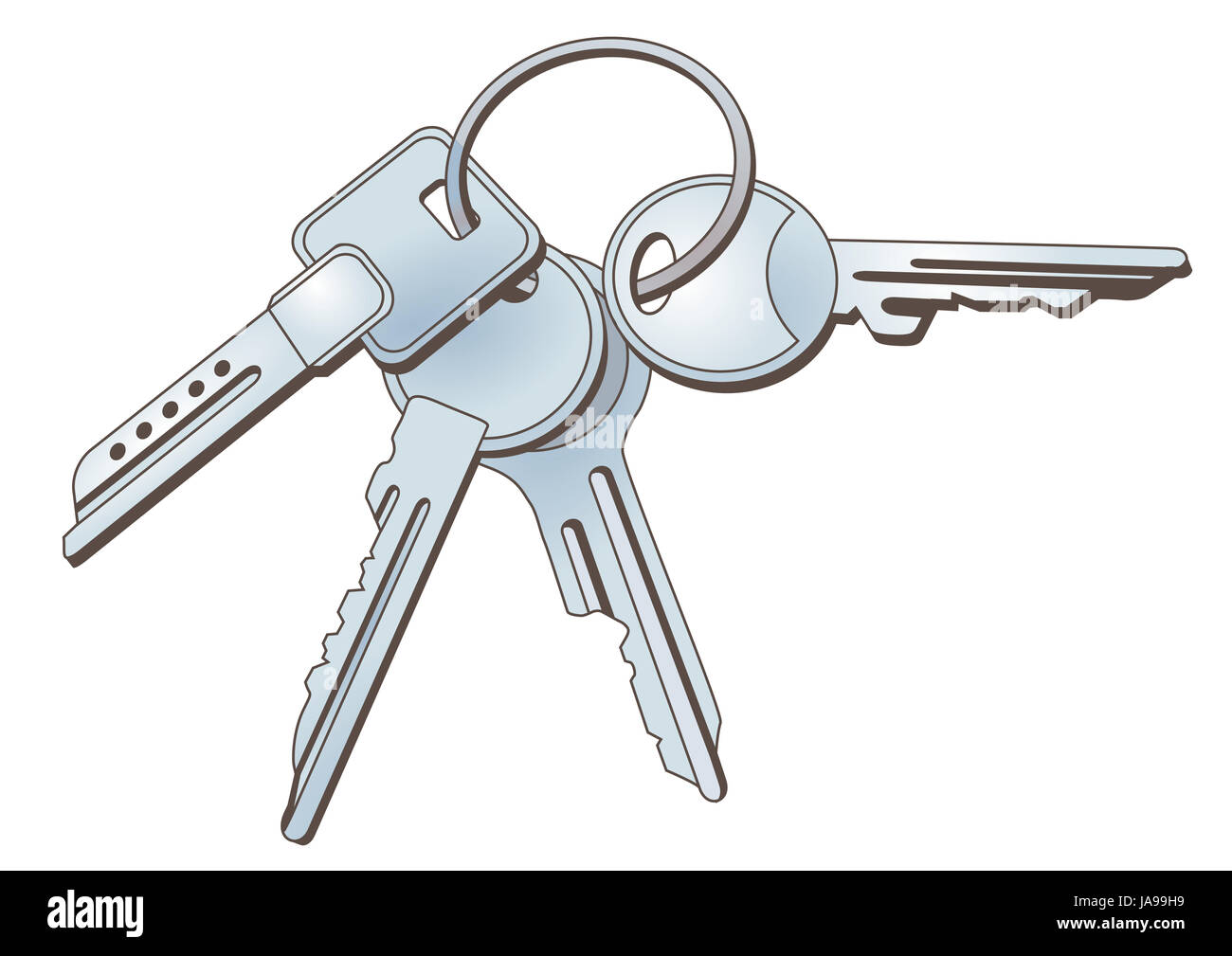 key and keychain Stock Photo Alamy