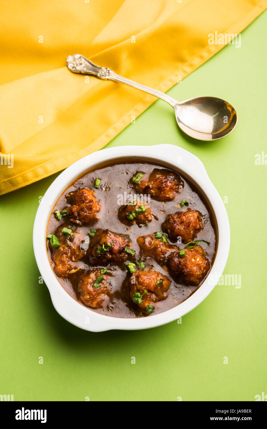 Gobi Manchurian or veg manchurian dry or with gravy Popular street