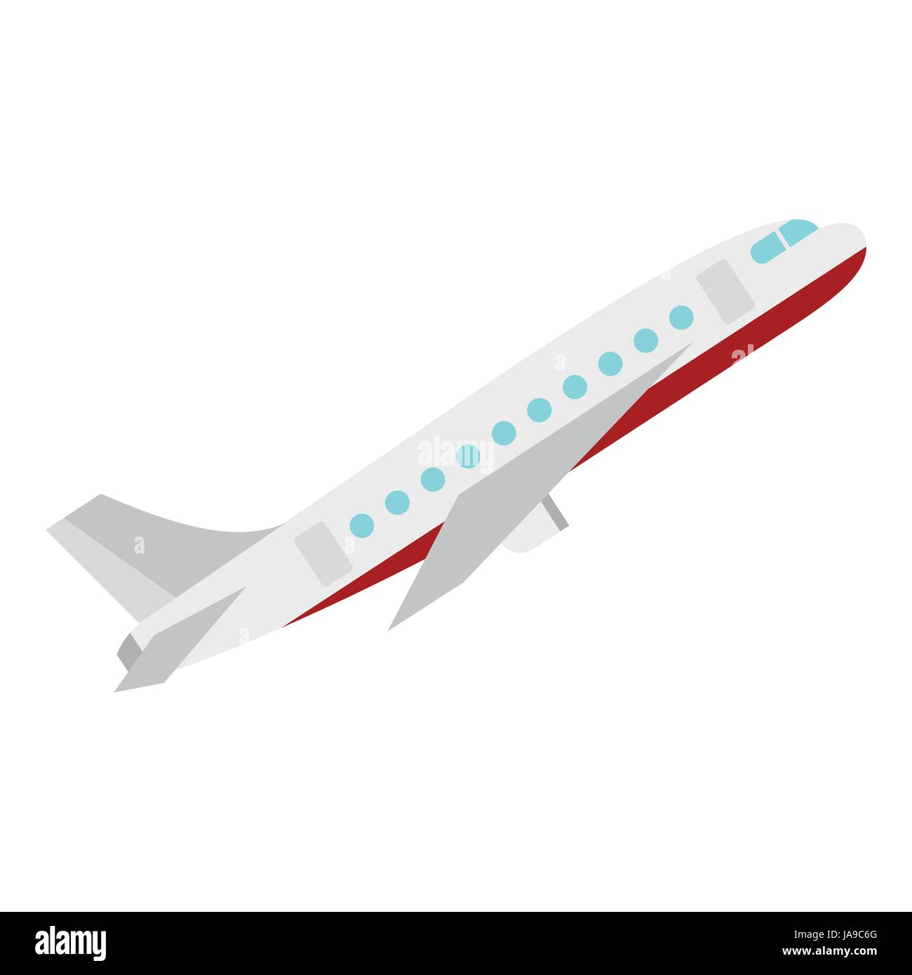 Plane icon, flat style Stock Vector Image & Art - Alamy