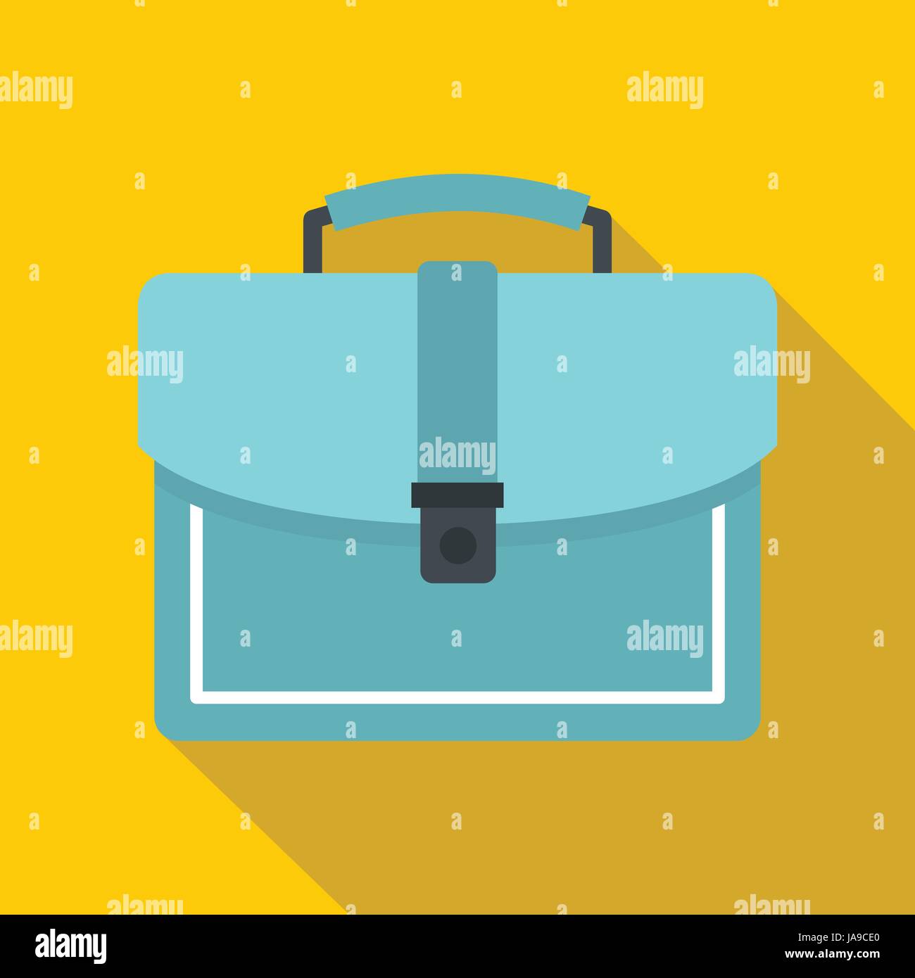 Blue business briefcase icon, flat style Stock Vector Image & Art - Alamy