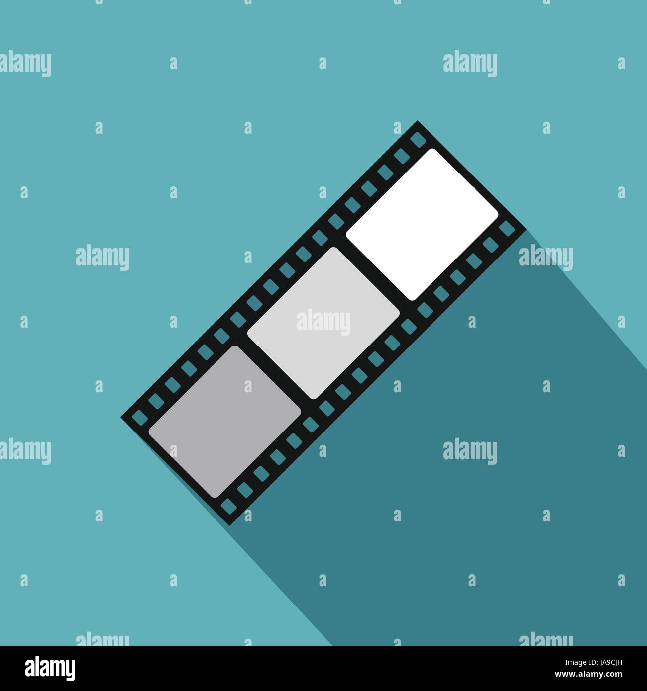 Film strip icon, flat style Stock Vector Image & Art - Alamy