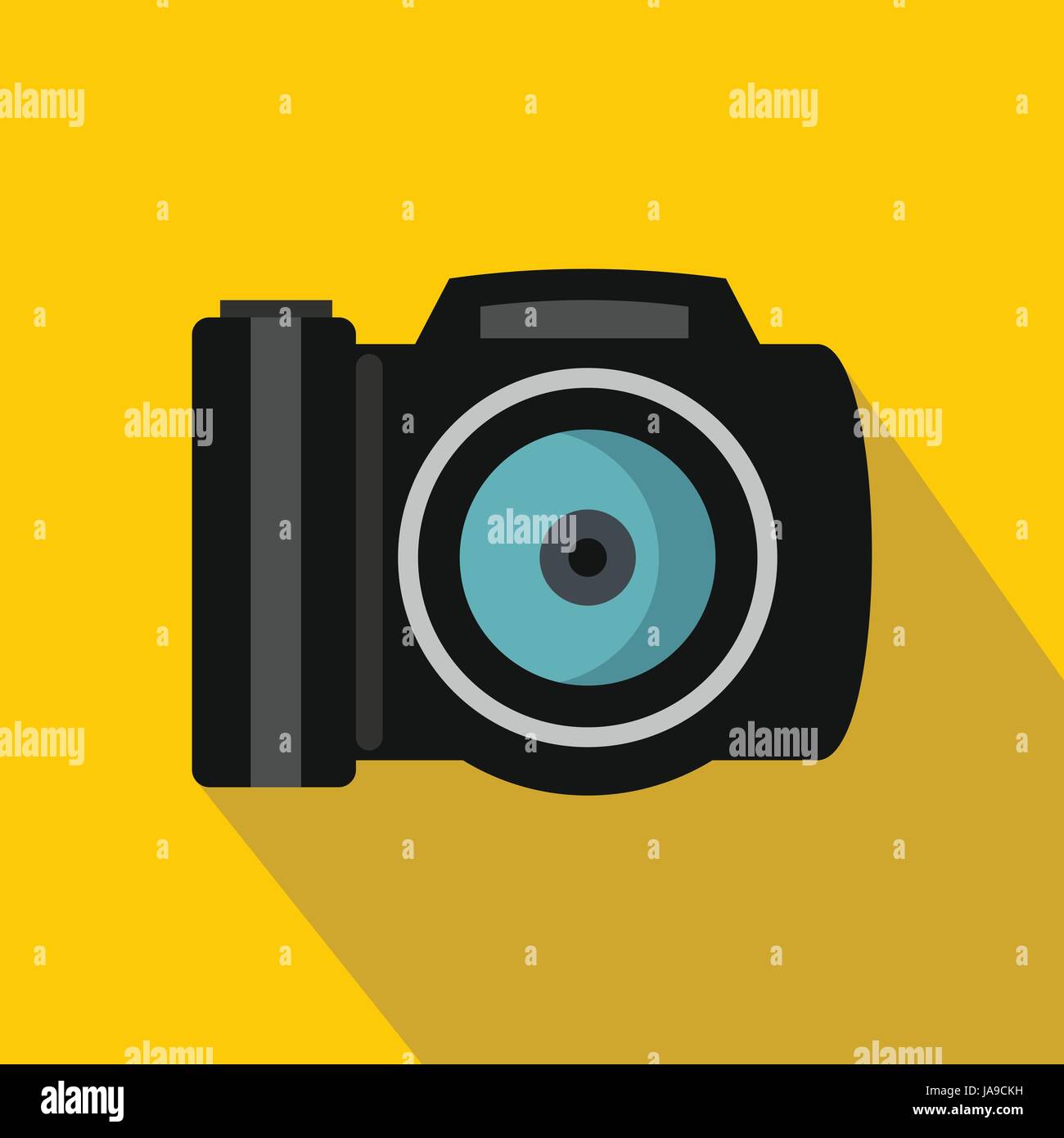 Camera icon, flat style Stock Vector Image & Art - Alamy