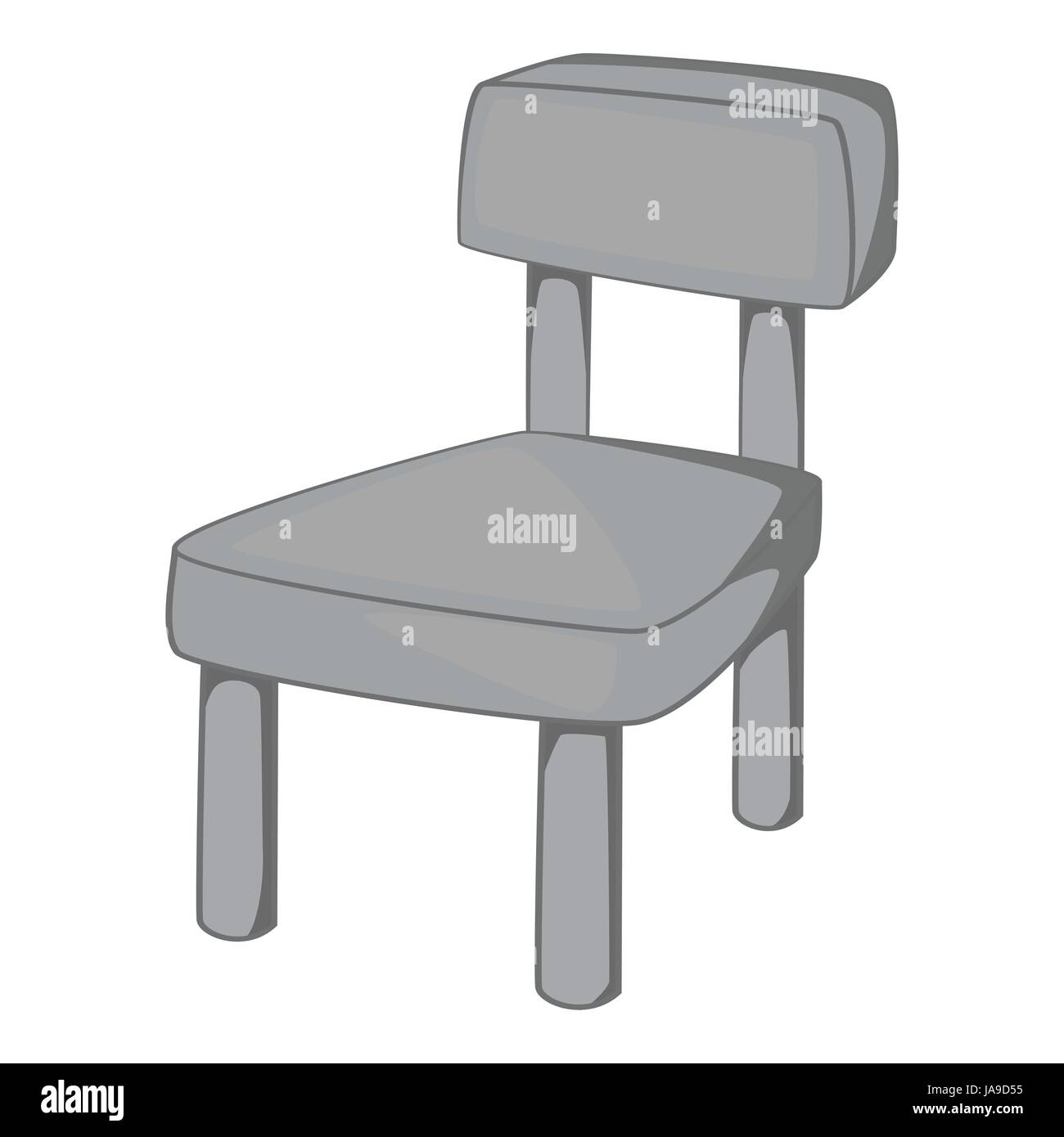 Chair icon, gray monochrome style Stock Vector Image & Art - Alamy