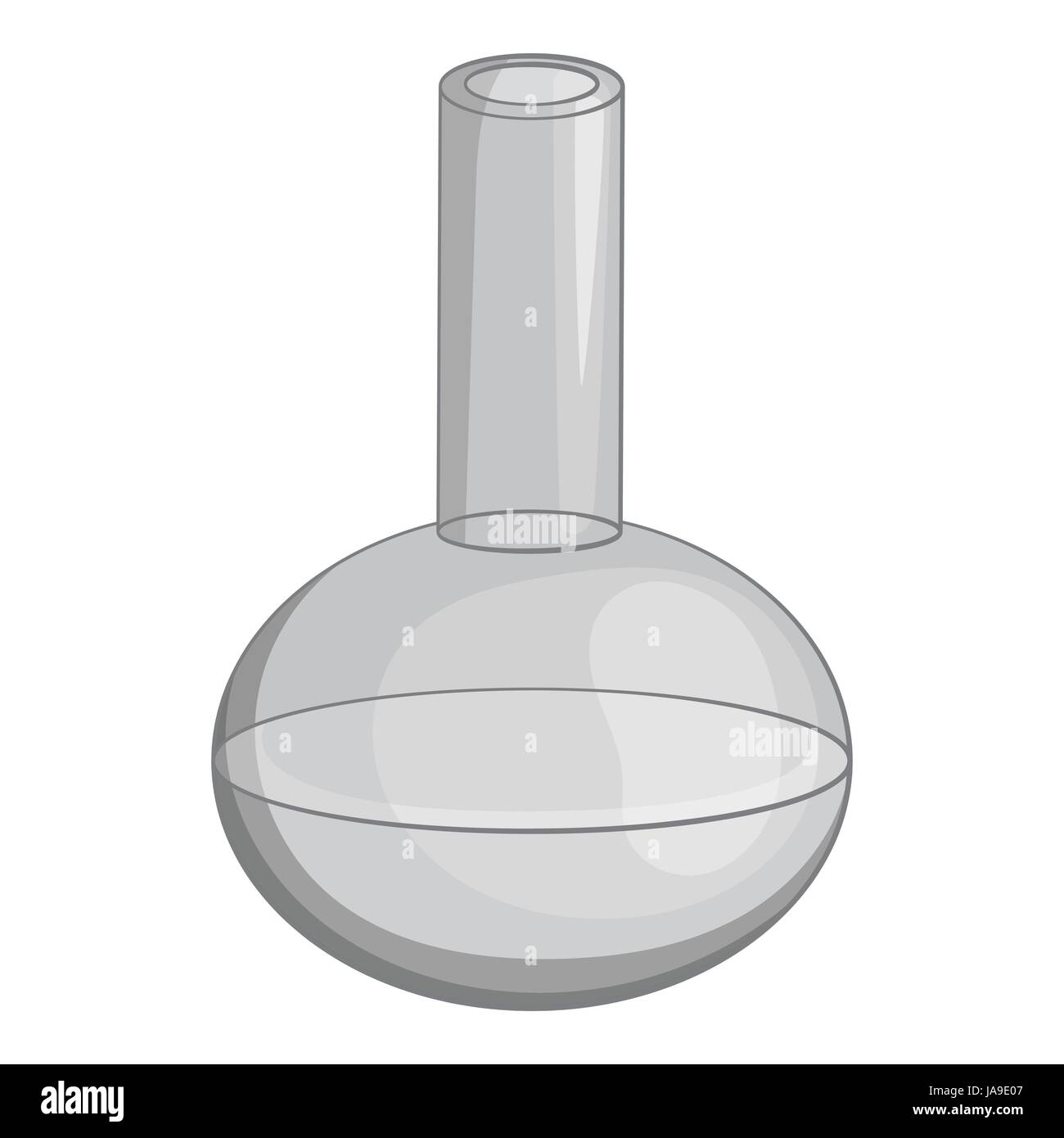 Laboratory flask icon, gray monochrome style Stock Vector Image & Art ...