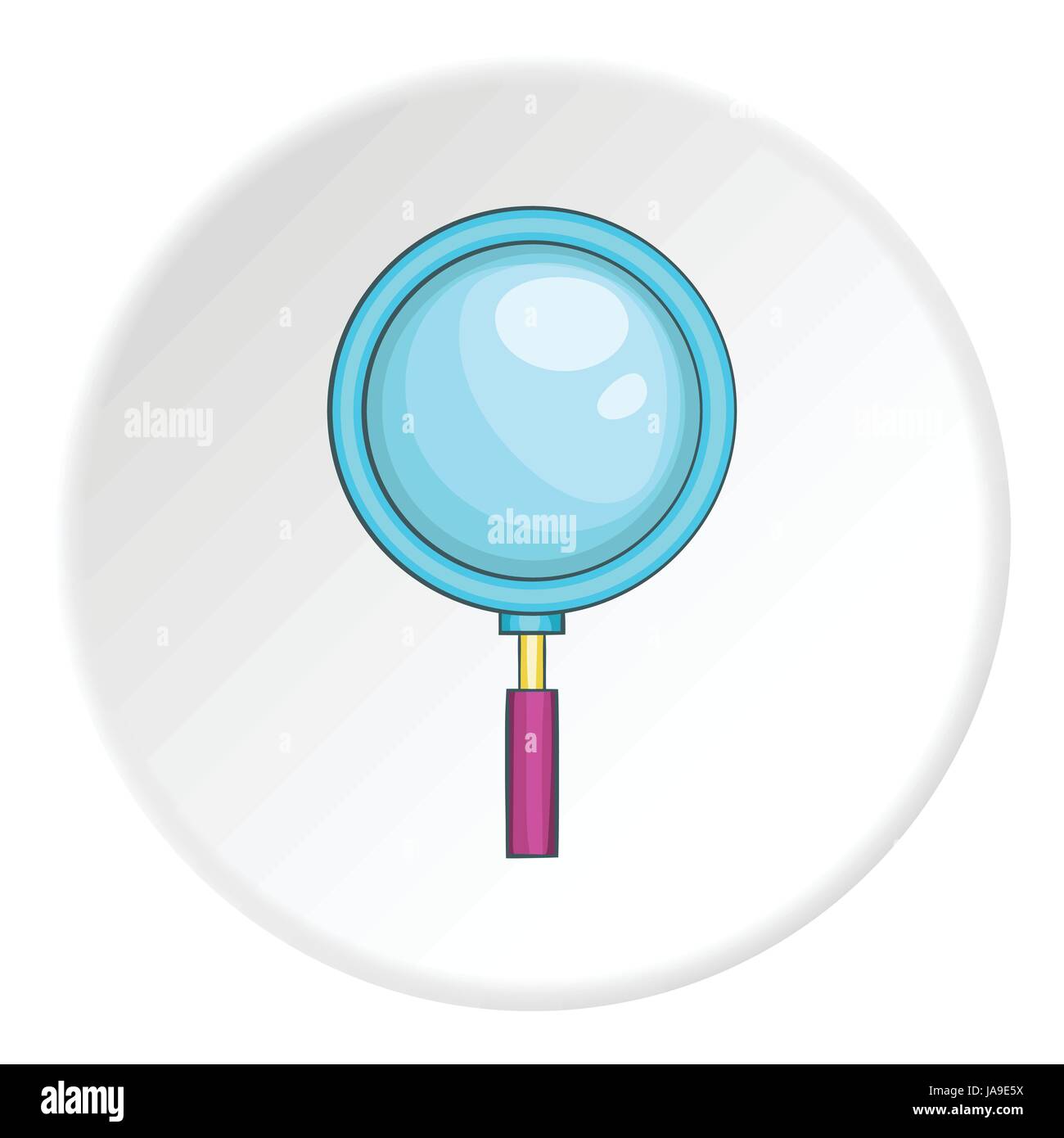 Magnifier icon, cartoon style Stock Vector Image & Art - Alamy
