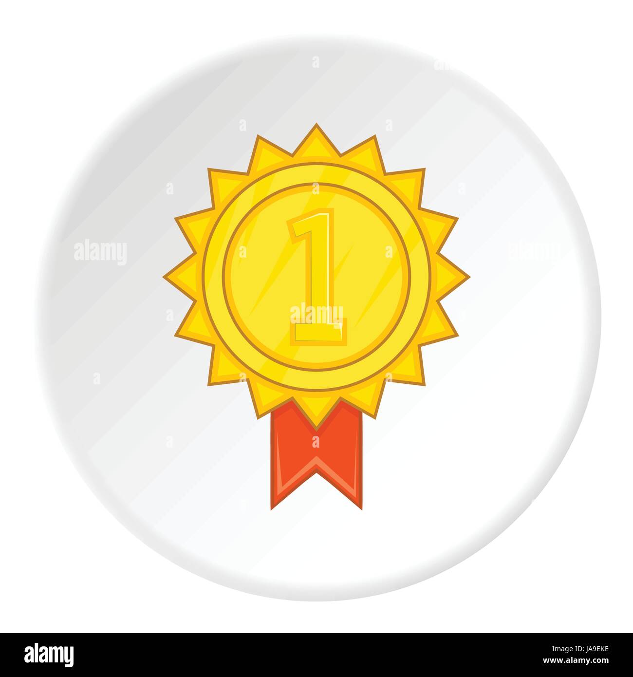 Gold medal icon, cartoon style Stock Vector Image & Art - Alamy