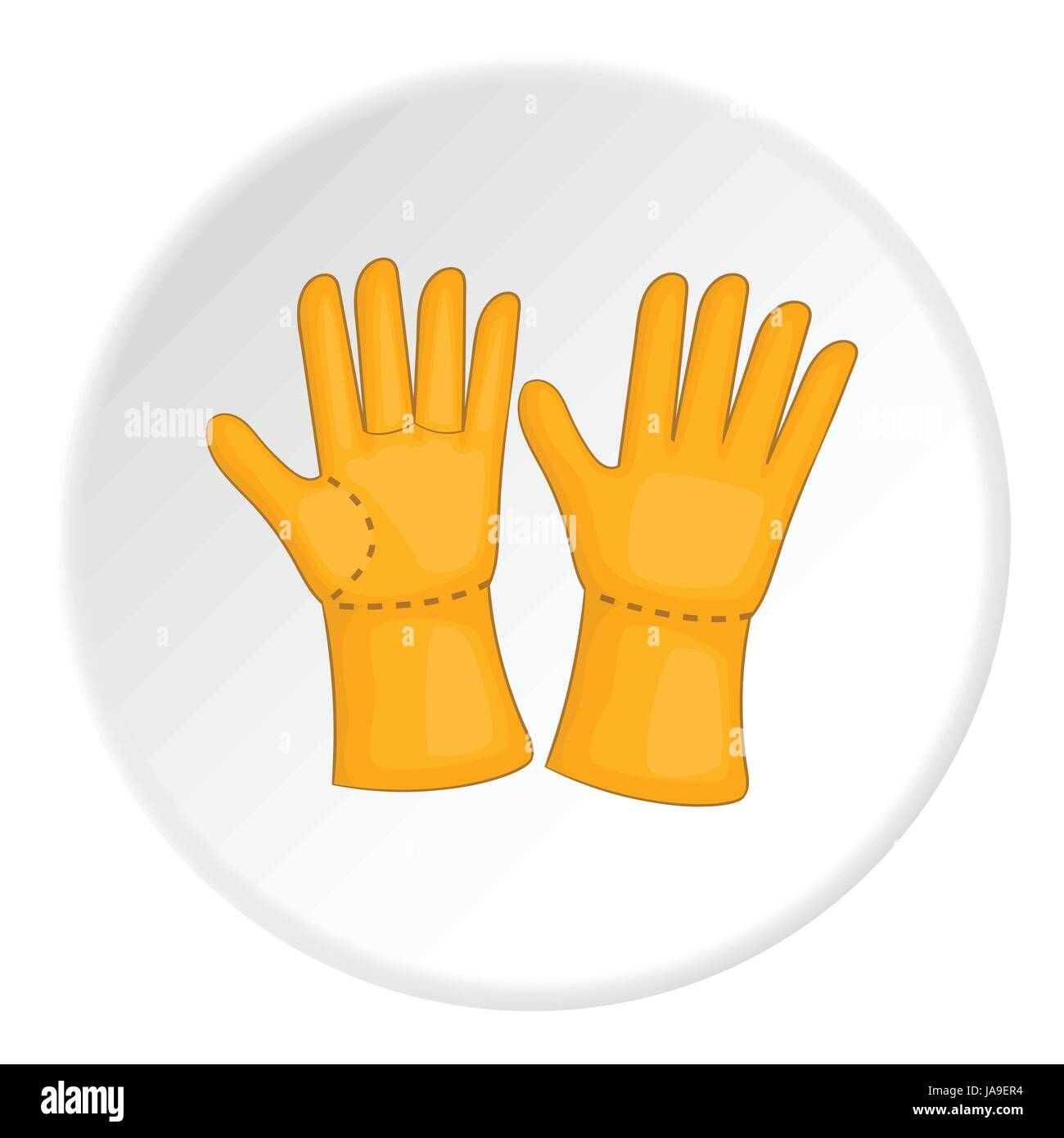 Rubber gloves icon, cartoon style Stock Vector Image & Art Alamy