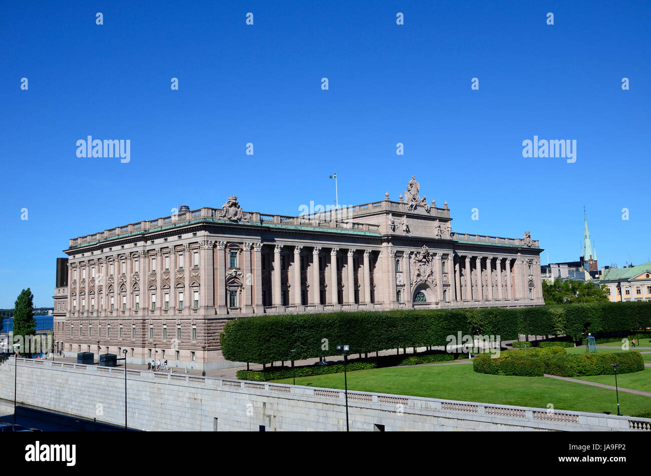 sweden, townscape, parliament, facade, stockholm, stockhom, scandinavia, Stock Photo