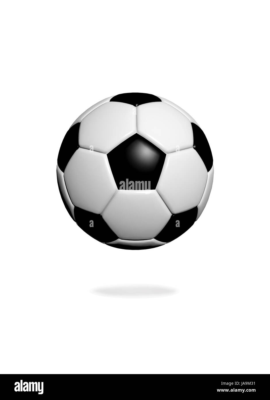 3d soccer ball rendering on white background Stock Photo - Alamy