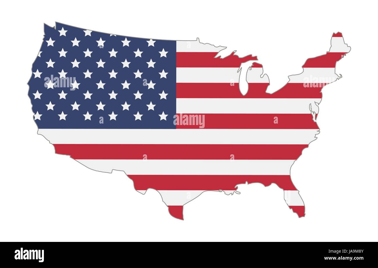 map of united states of america flag Stock Vector Image & Art Alamy