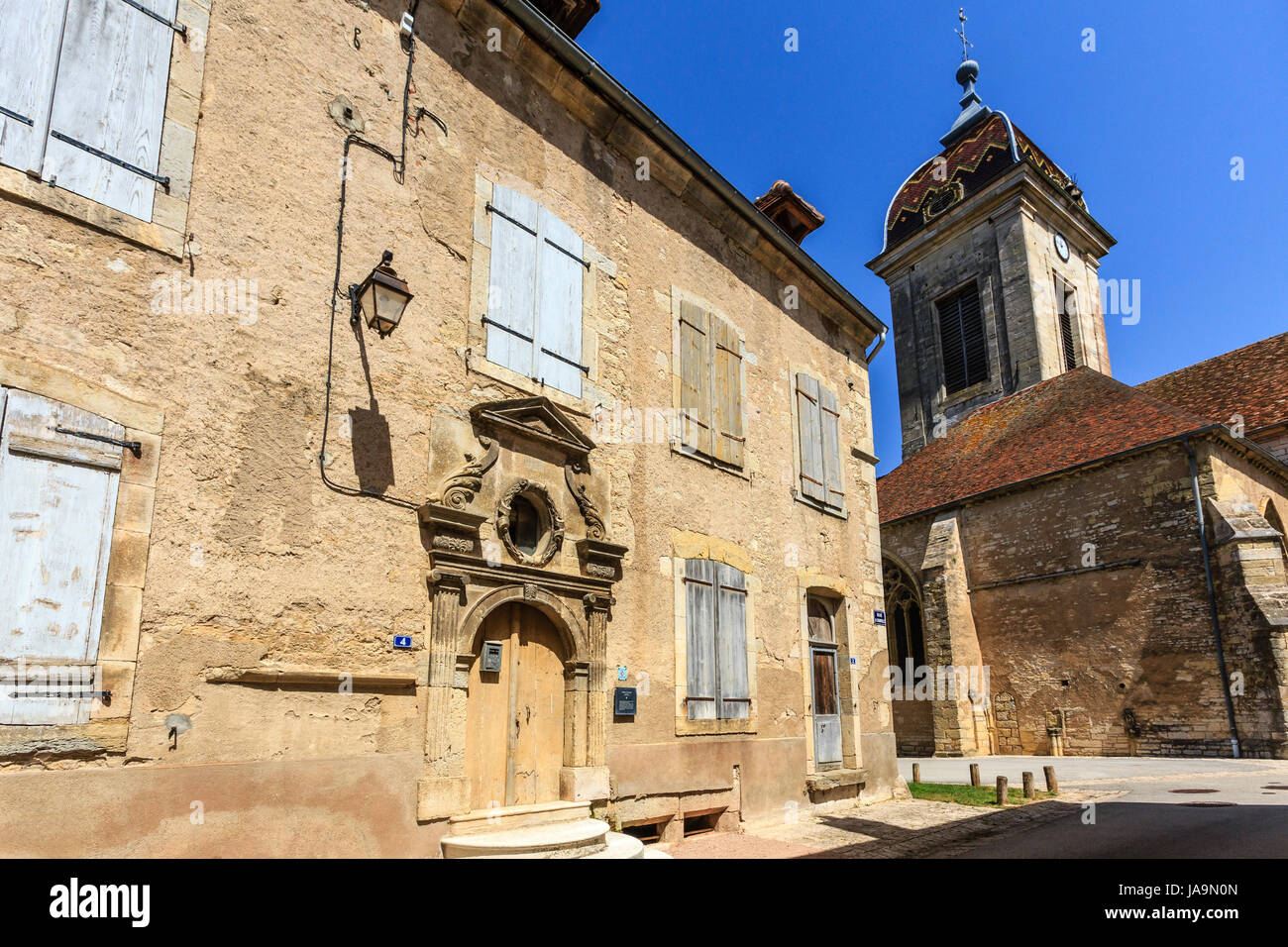 France, Haute Saone, Pesmes, labelled Les Plus Beaux Villages de France ...