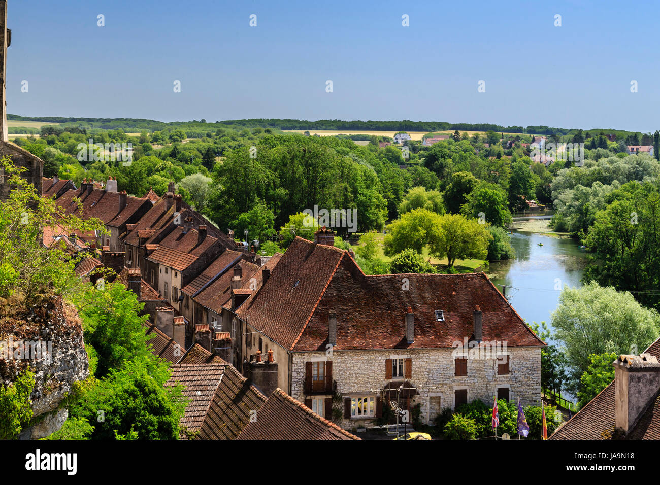 France, Haute Saone, Pesmes, labelled Les Plus Beaux Villages de France ...