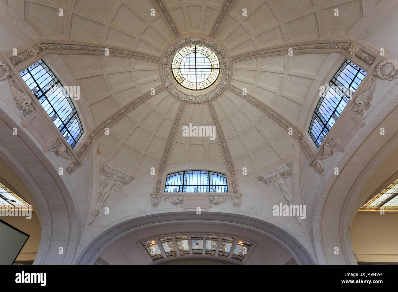 France, Haute Vienne, Limoges, Limoges Benedictins railway station, the dome Stock Photo