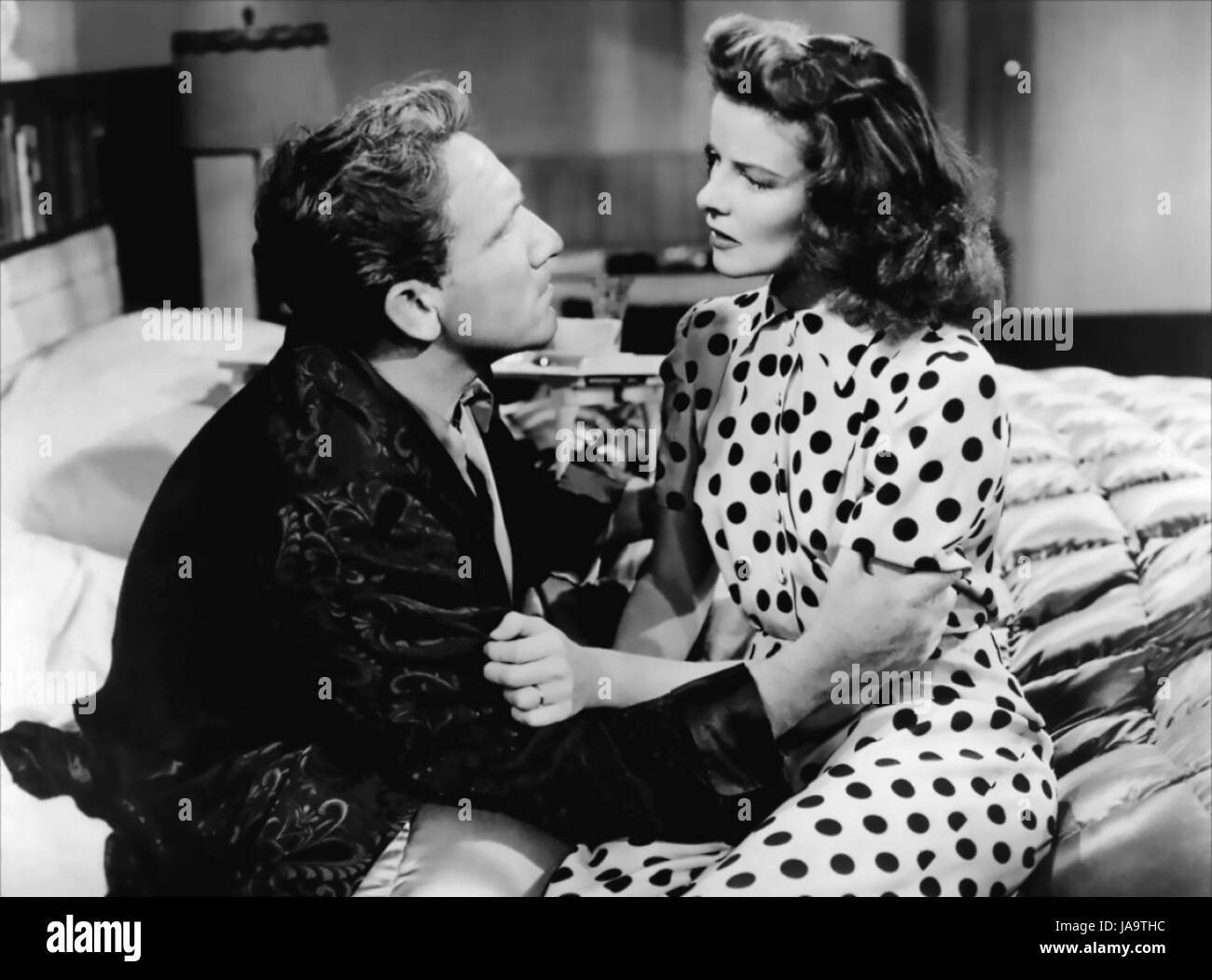 WOMAN OF THE YEAR 1942 MGM comedy with Katharine Hepburn and Spencer Tracy Stock Photo
