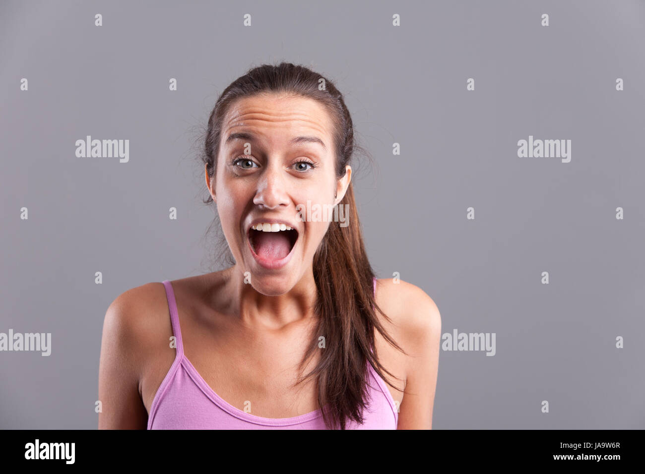 laugh, laughs, laughing, twit, giggle, smile, smiling, laughter, laughingly, Stock Photo