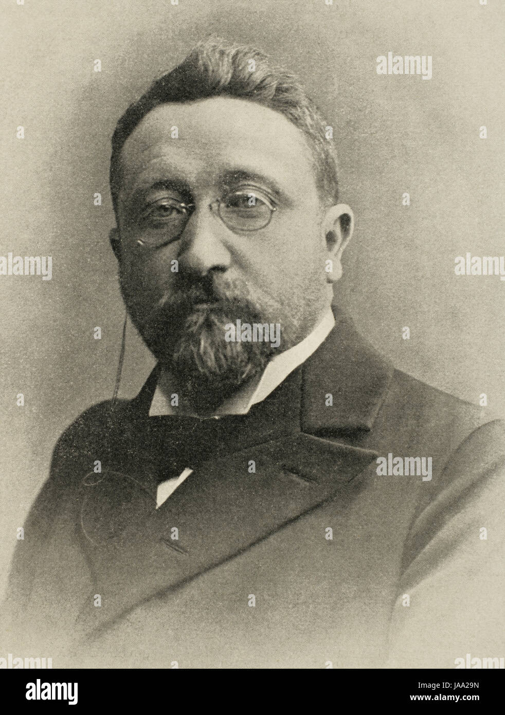 Josep Domenech Estapa (1858-1917). Catalan architect. Portrait, 1904. Stock Photo