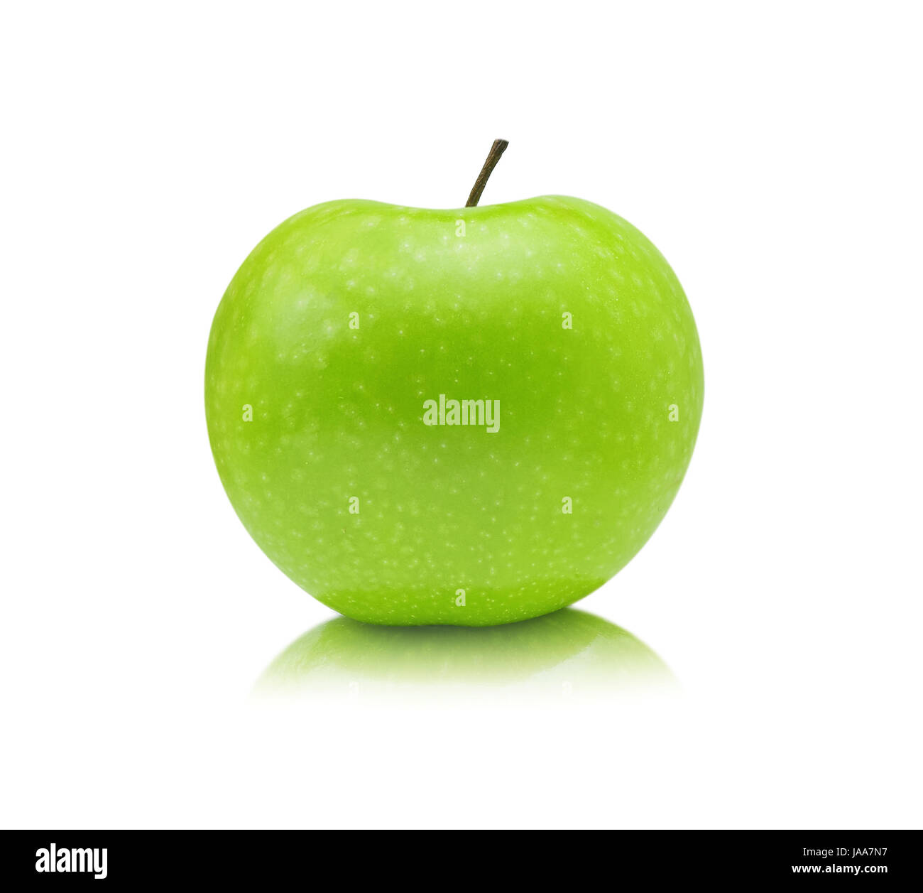 Green apple isolated on white background Stock Photo - Alamy