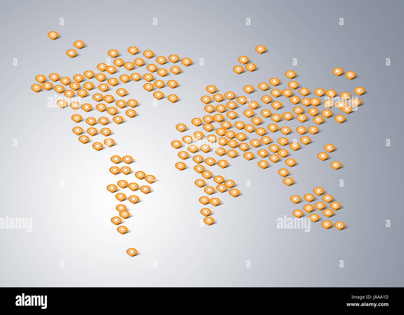 World maps pin hi-res stock photography and images - Alamy