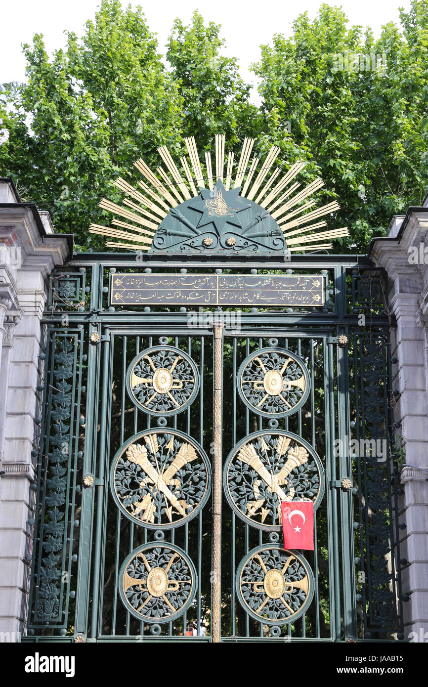 Galatasaray High School in Istiklal avenue, Istanbul city, Turkey Stock