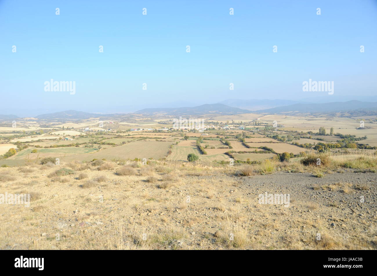 hidden village in the pyrenees - spain Stock Photo