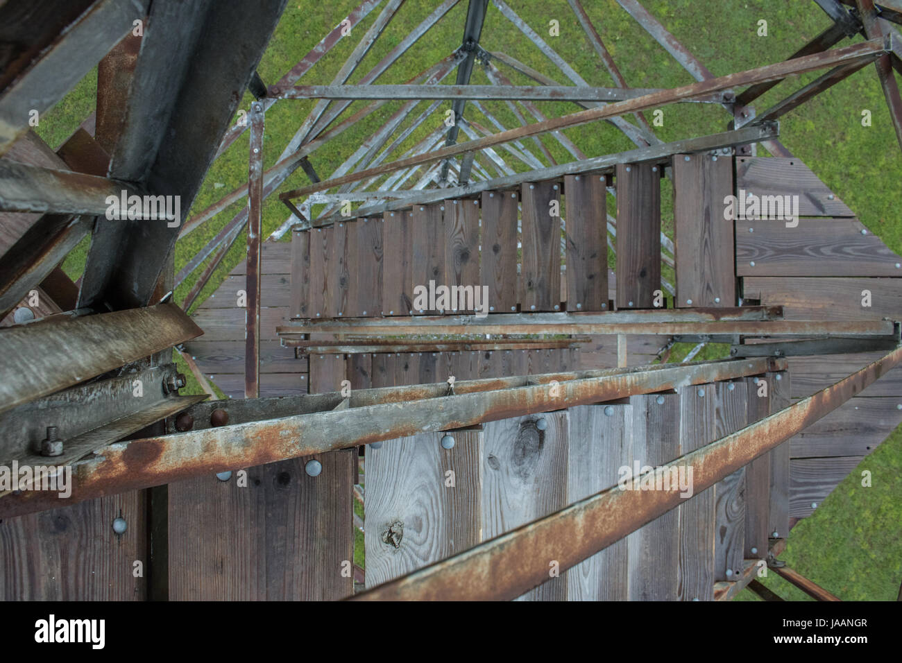 Looking Down Tower Stairs Stock Photo Alamy