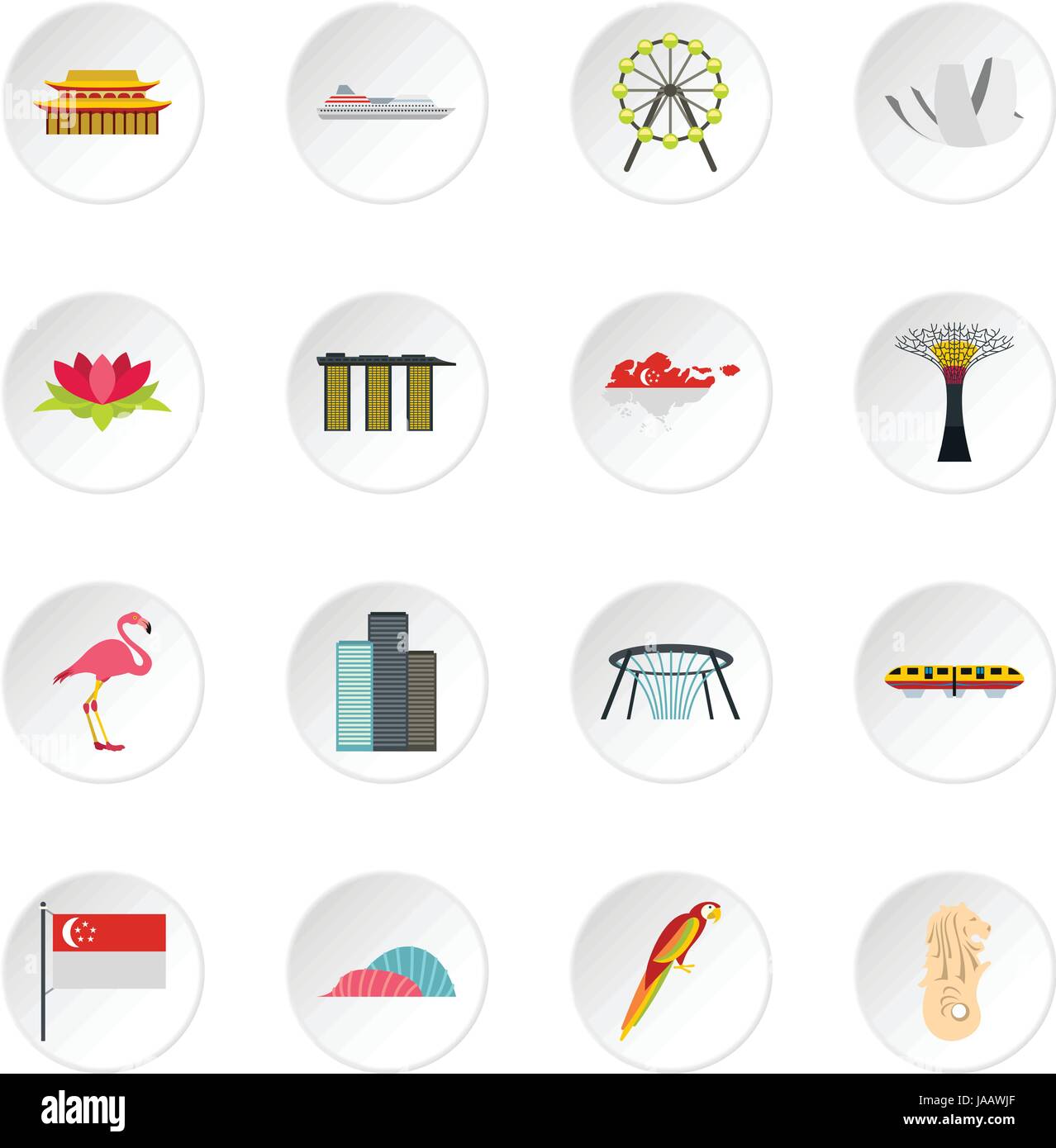 Singapore tourism object Cut Out Stock Images & Pictures - Alamy