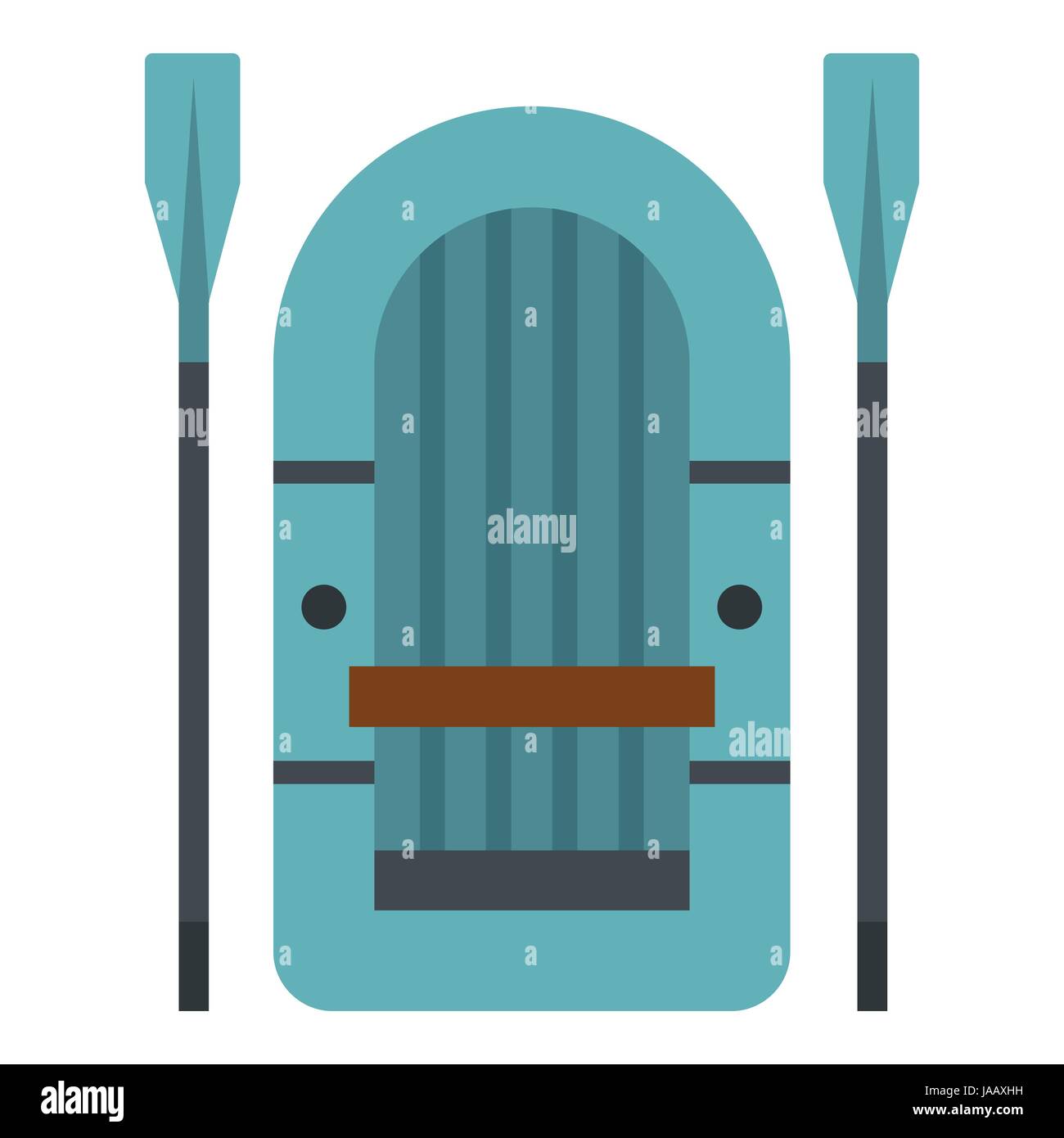 Inflatable boat icon, flat style Stock Vector Image & Art - Alamy