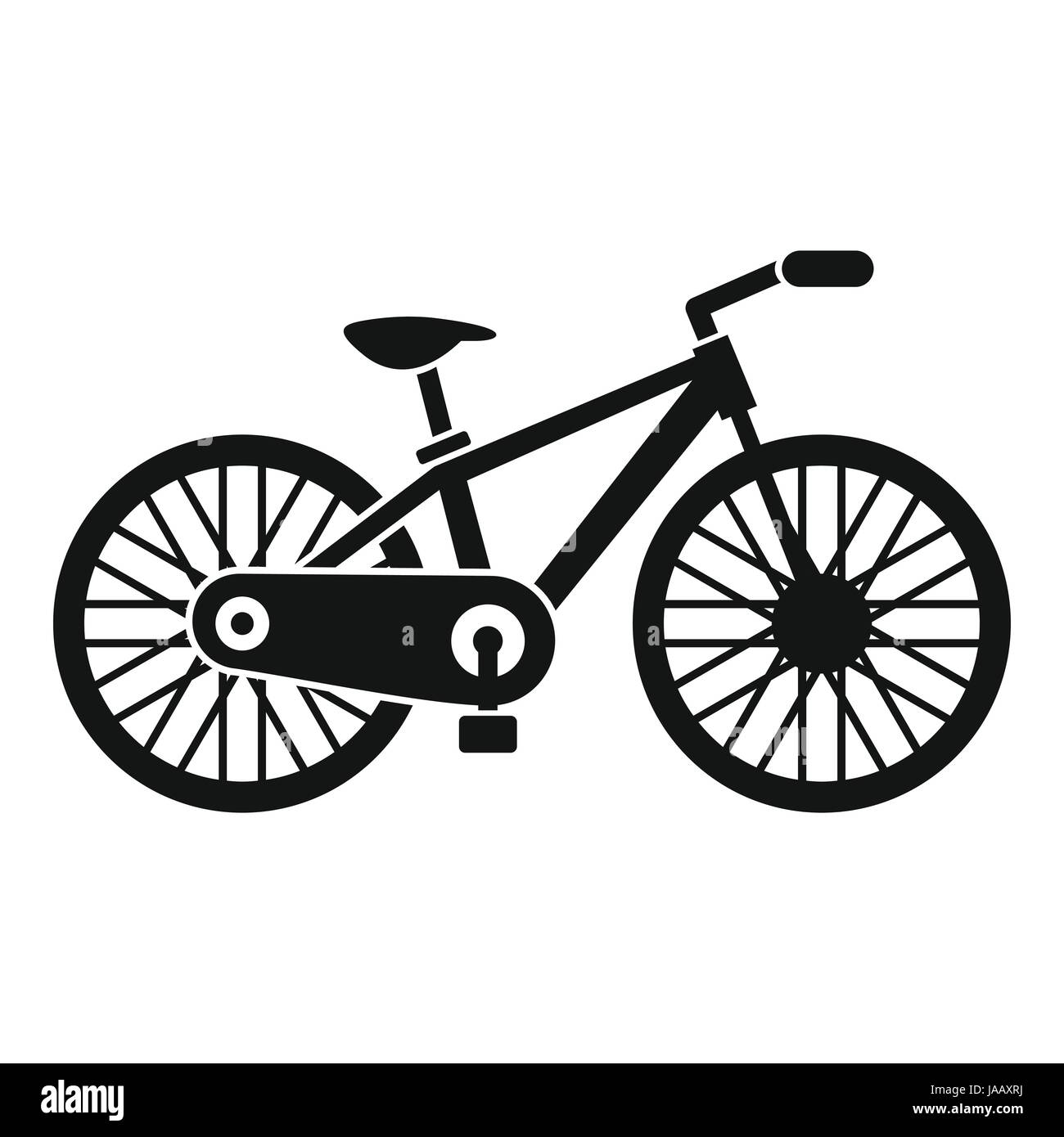 Bicycle icon, simple style Stock Vector Image & Art - Alamy