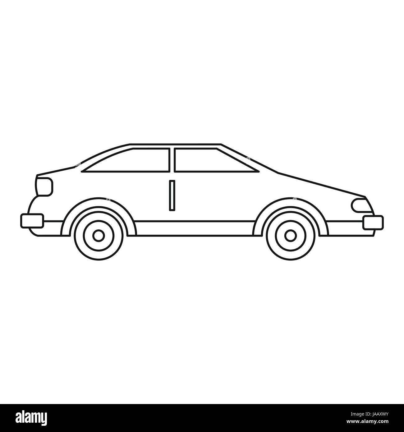 Classic mini outline Black and White Stock Photos & Images - Alamy