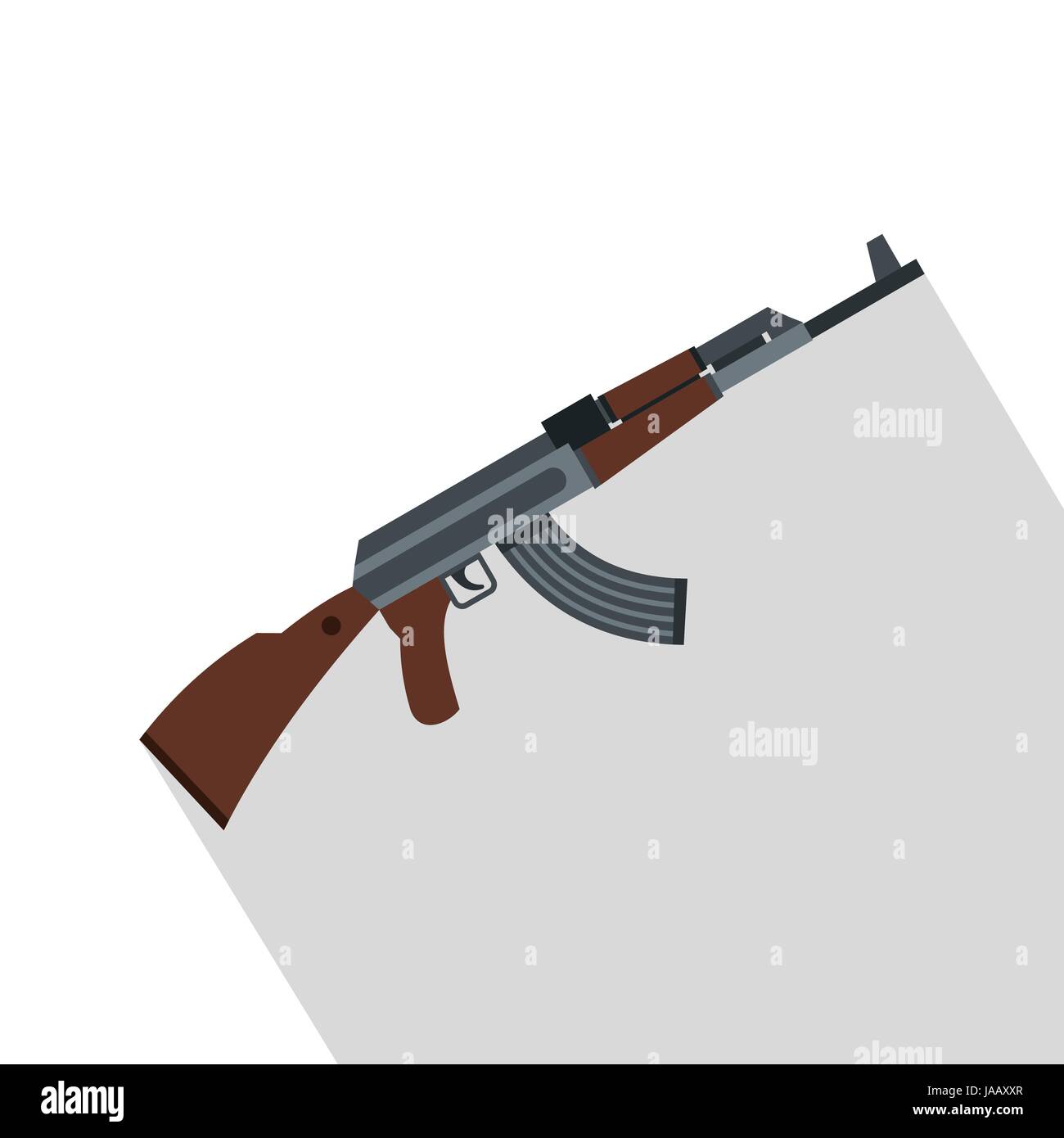 Kalashnikov gun icon, flat style Stock Vector Image & Art - Alamy