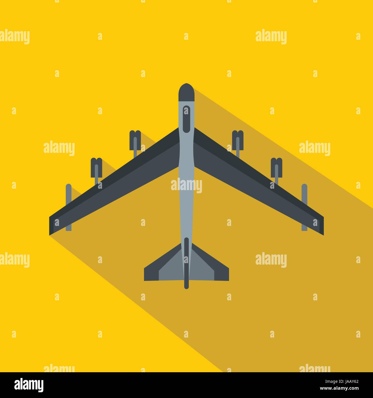 Armed fighter jet icon, flat style Stock Vector Image & Art - Alamy