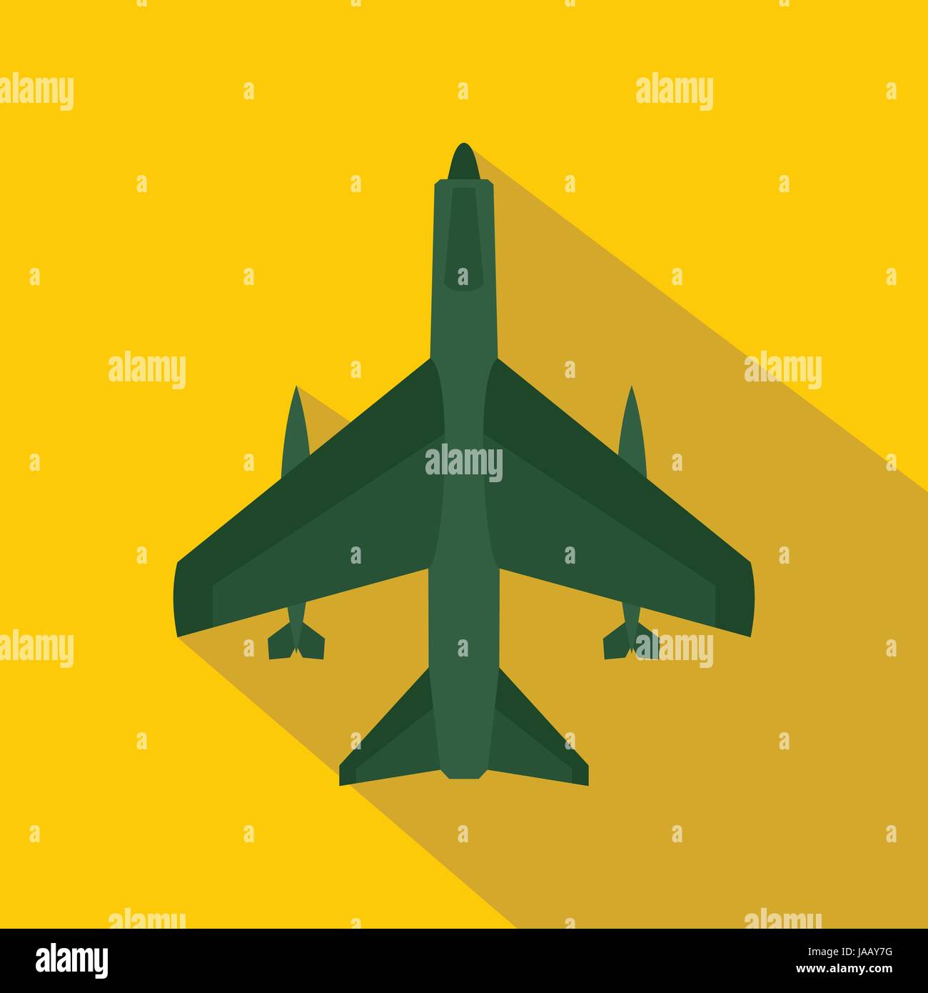 Armed fighter jet icon, flat style Stock Vector Image & Art - Alamy