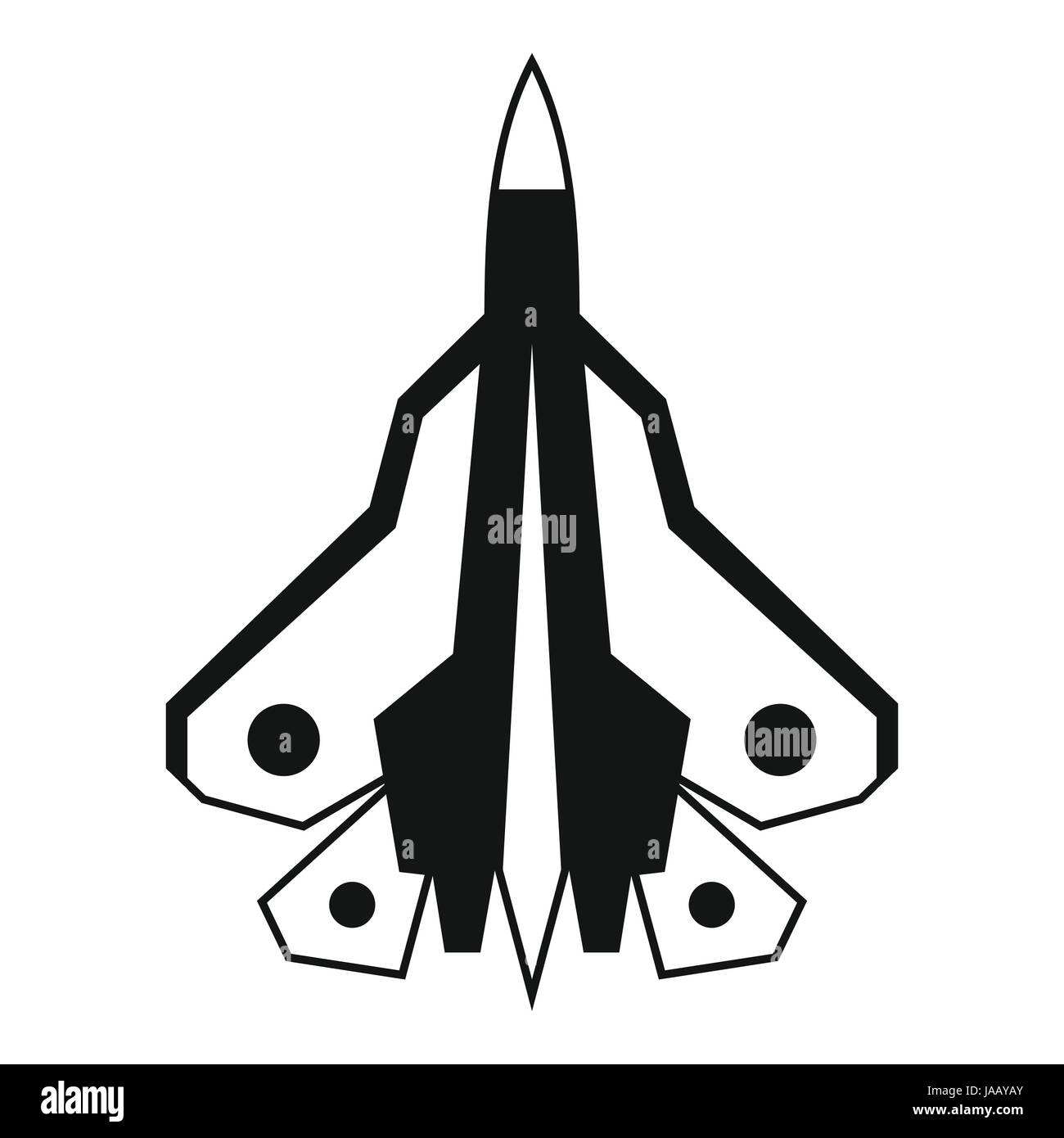 Military fighter plane icon, simple style Stock Vector Image & Art - Alamy