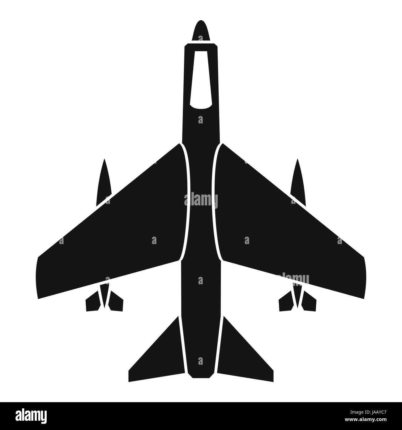 Armed fighter jet icon, simple style Stock Vector Image & Art - Alamy