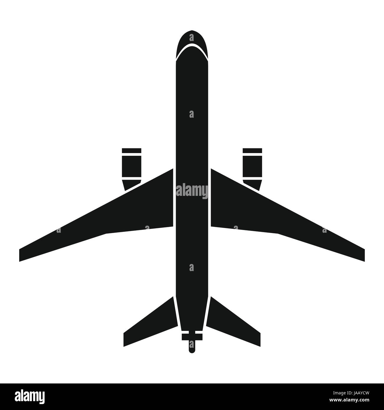 Plane icon, simple style Stock Vector