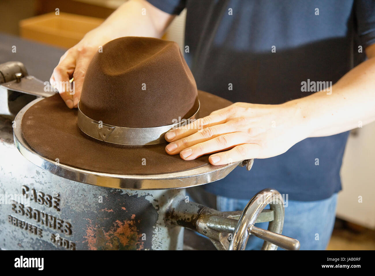 Felt hat factory hi-res stock photography and images - Alamy