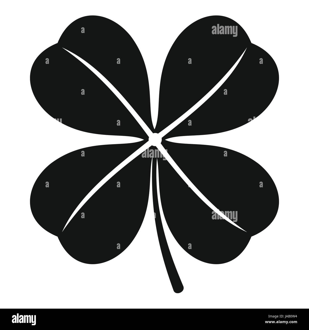 Clover leaf icon, simple style Stock Vector Image & Art - Alamy