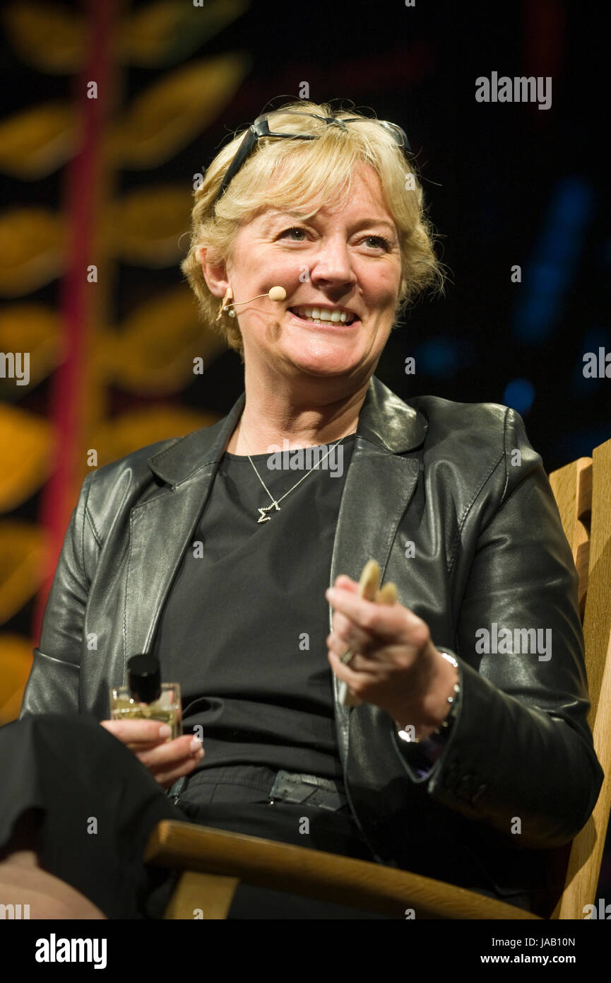 Jo Malone perfumer speaking about her life & career on stage at Hay