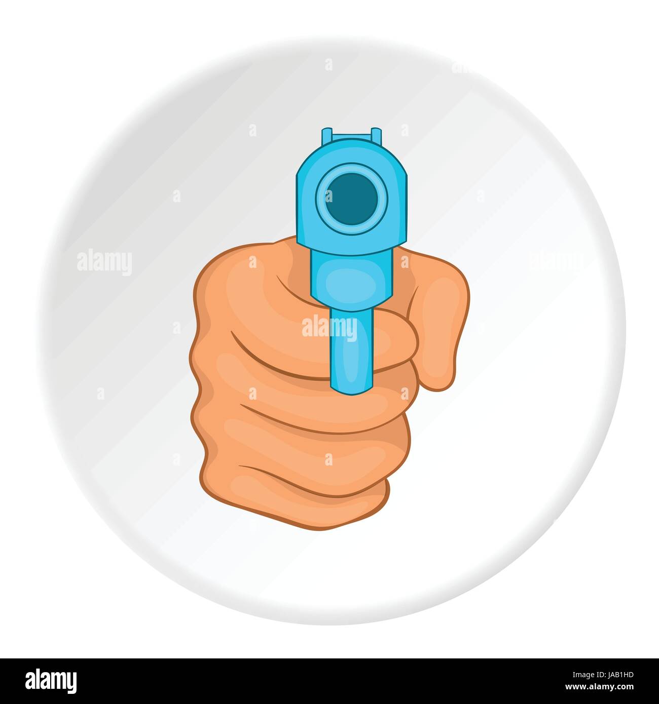 Gun icon, flat style Stock Vector Image & Art - Alamy