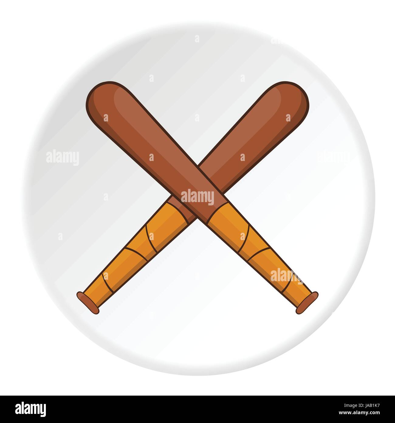 Baseball bats icon, flat style Stock Vector