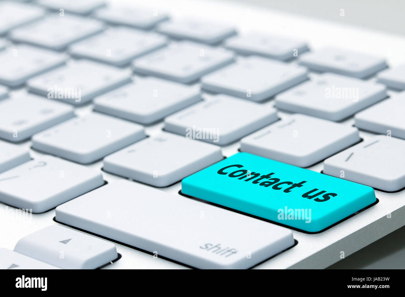contact us word on computer keyboard Stock Photo - Alamy