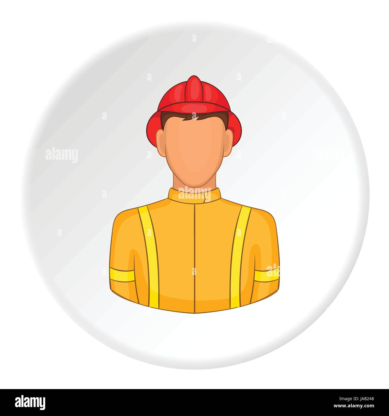 Firefighter icon, flat style Stock Vector Image & Art - Alamy